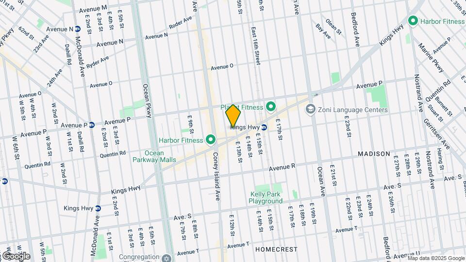 1674-1668 E 13th St Map and Location Details
