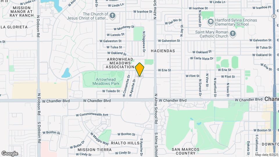 356 N Chippewa Pl Map and Location Details