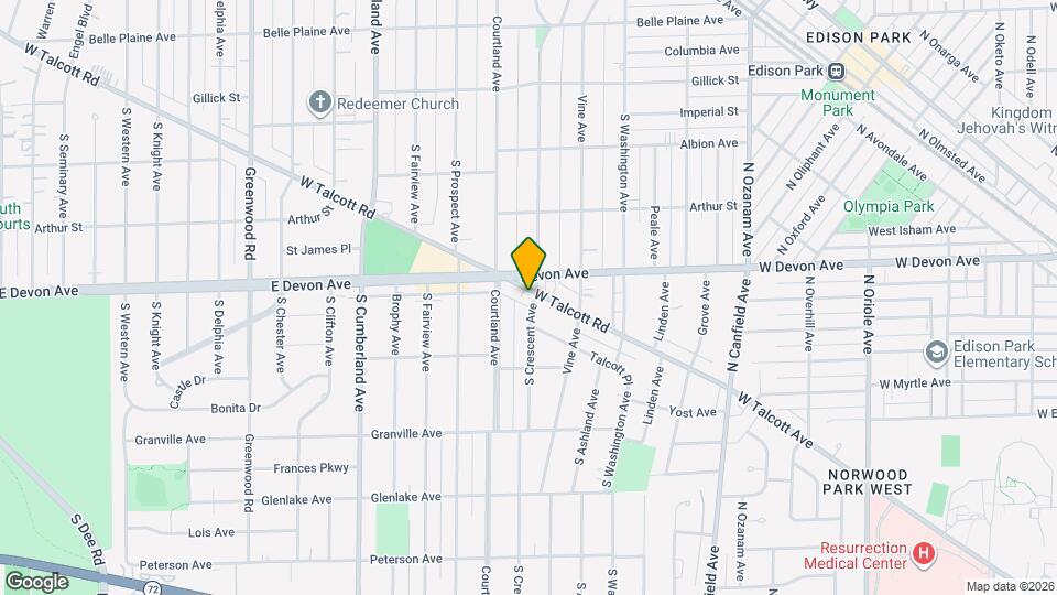 503-1218 W Talcott Rd Map and Location Details