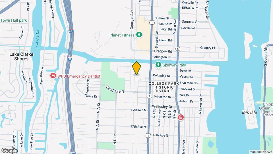 2411 N East Coast St Map and Location Details