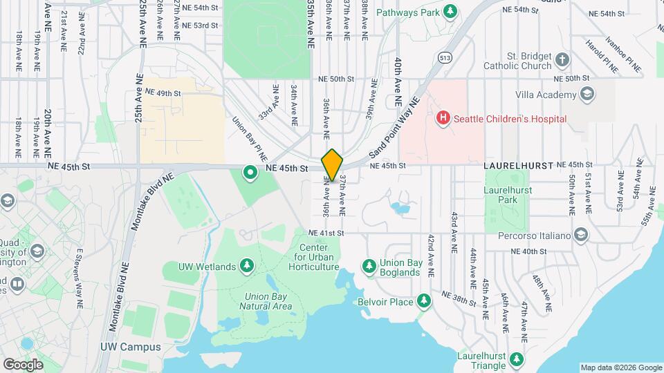 4316 36th Ave NE Mapa y Detalles de la Ubicación