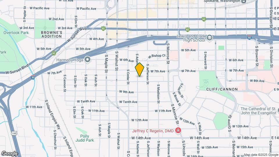 727 S Adams St Mapa y Detalles de la Ubicación
