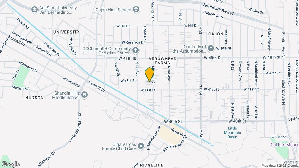 4120 Mountain Dr Map and Location Details