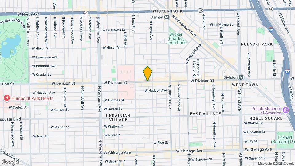 2113 W Division St Map and Location Details