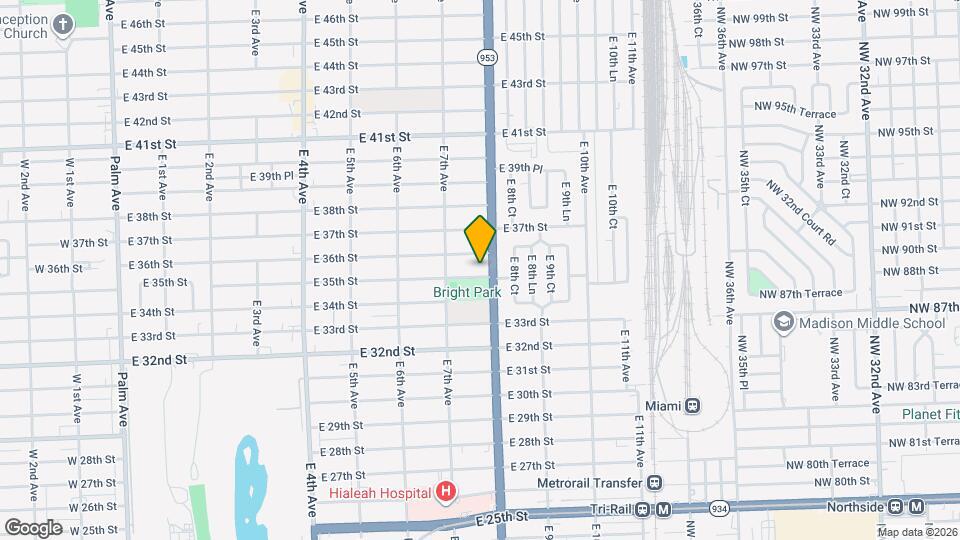 771 E 35th St Map and Location Details