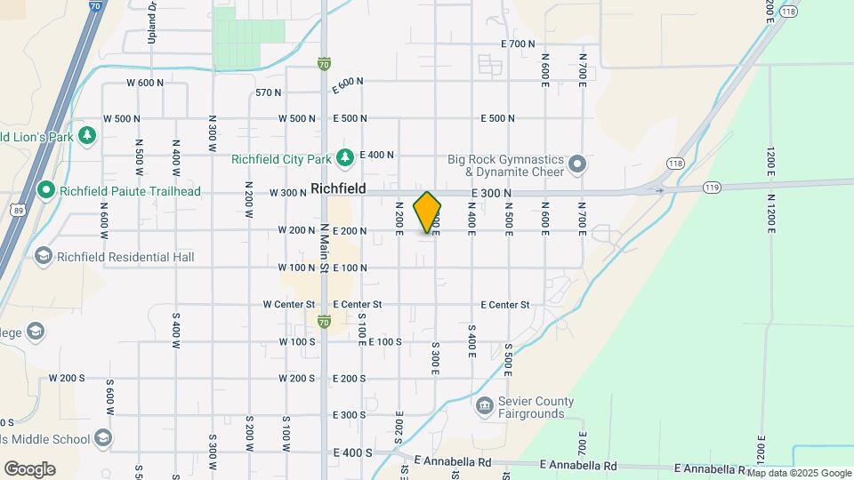 250 E 170 N, Unit 250 East 170 North Map and Location Details