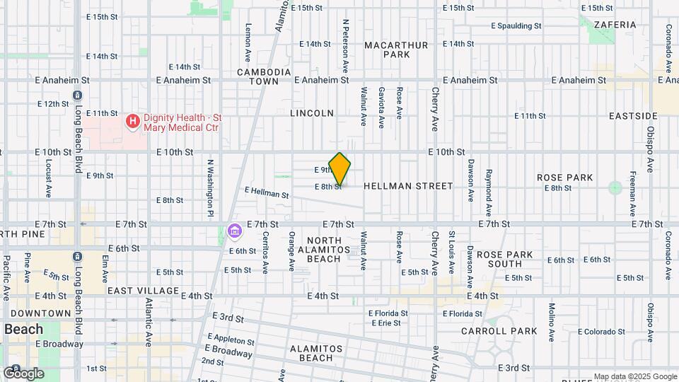 1438 E 8th St, Unit Charming 2 bedroom Map and Location Details