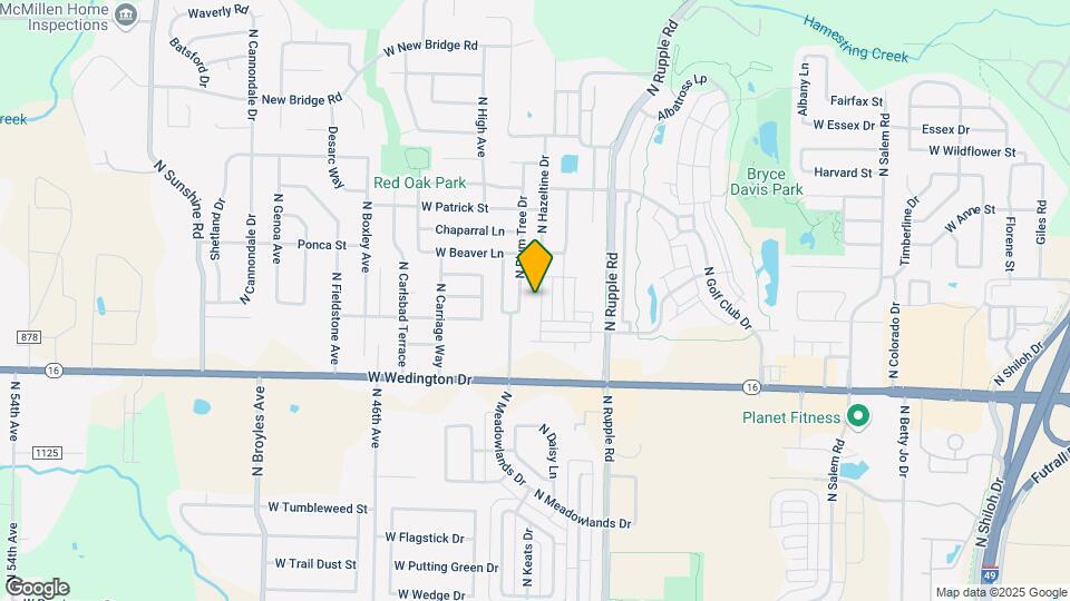 1275 N Sicily Ln Mapa y Detalles de la Ubicación