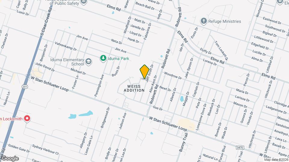 4307 Jeff Scott Dr Map and Location Details