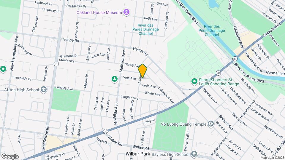 5226 Vine Ave Map and Location Details