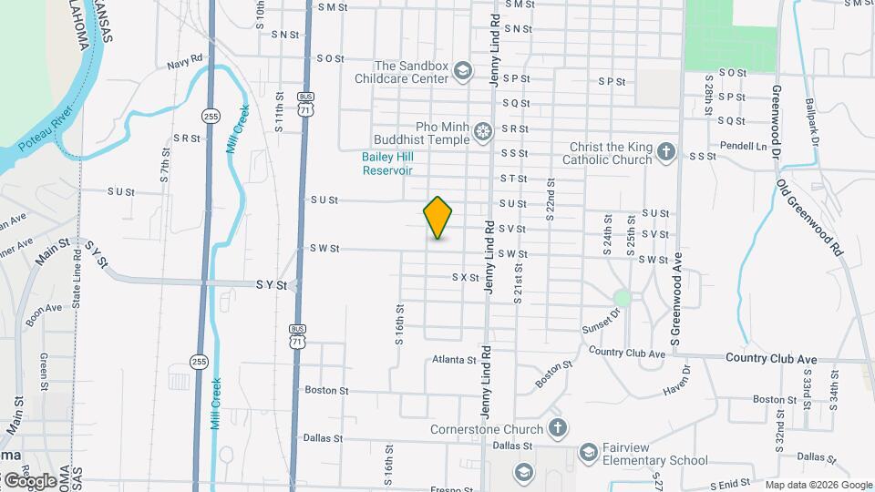 1711 S W St Map and Location Details