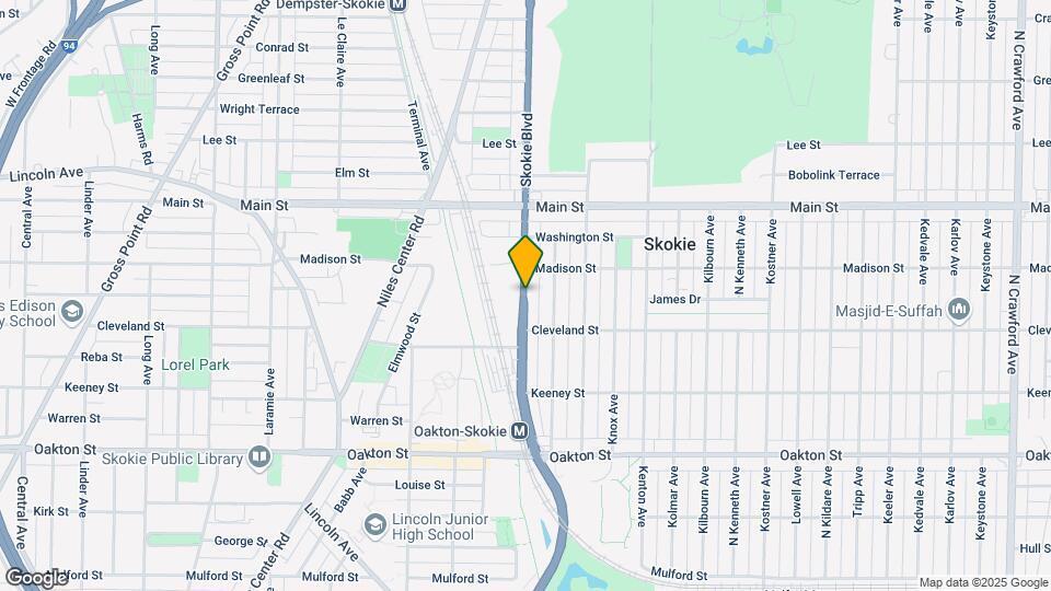 8255 Skokie Blvd Mapa y Detalles de la Ubicación