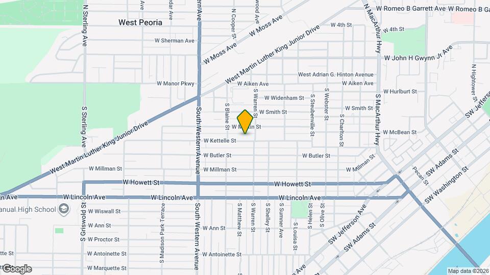 1613 W Kettelle St Map and Location Details