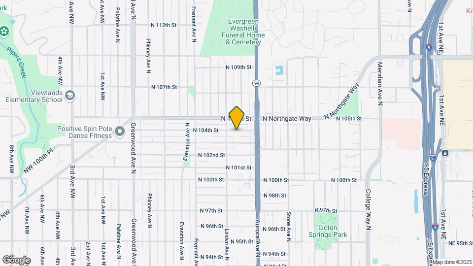 919 N 104th St Map and Location Details