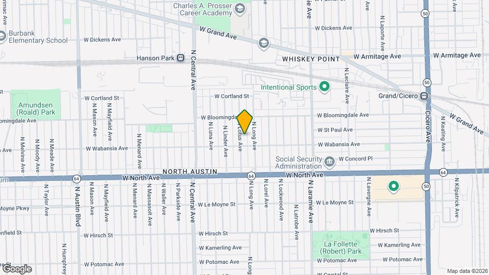 1717 N Lotus Ave, Unit Basement Mapa y Detalles de la Ubicación