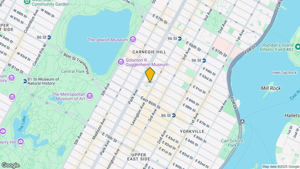 121 E 88th St Map and Location Details
