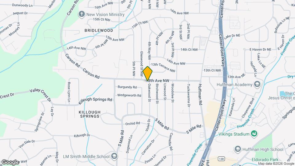 1236 Oakwood St Map and Location Details