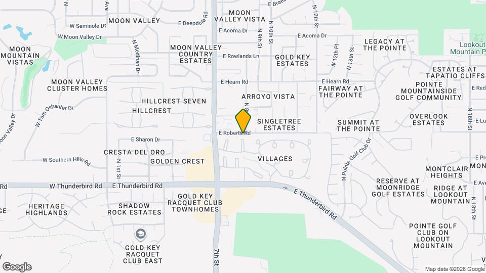 826 E Eugie Ave Map and Location Details