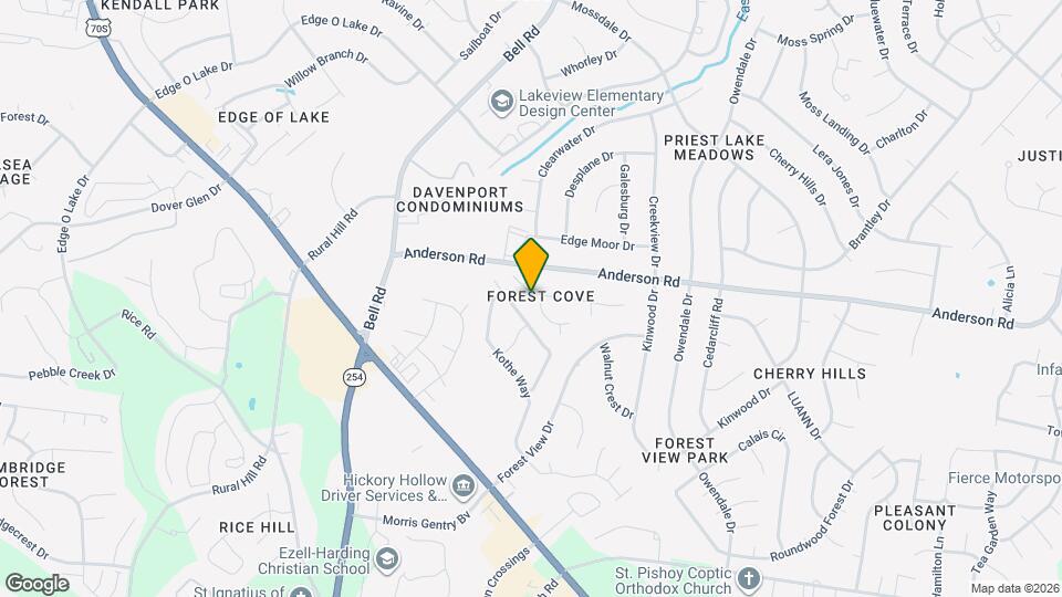 1233 Twin Cir Dr Map and Location Details