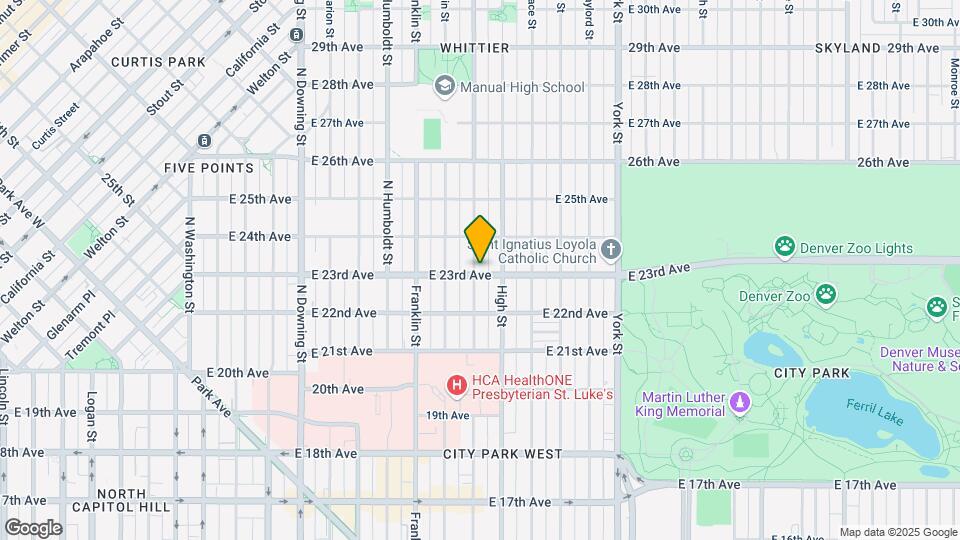 2300 N Williams St Map and Location Details