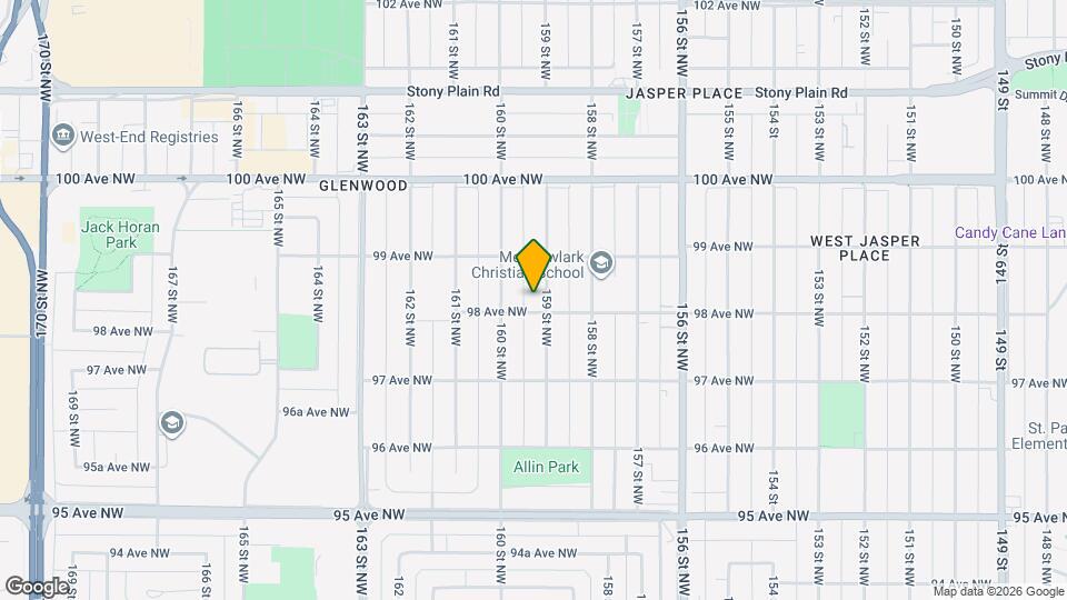 9812 159 St NW Map and Location Details