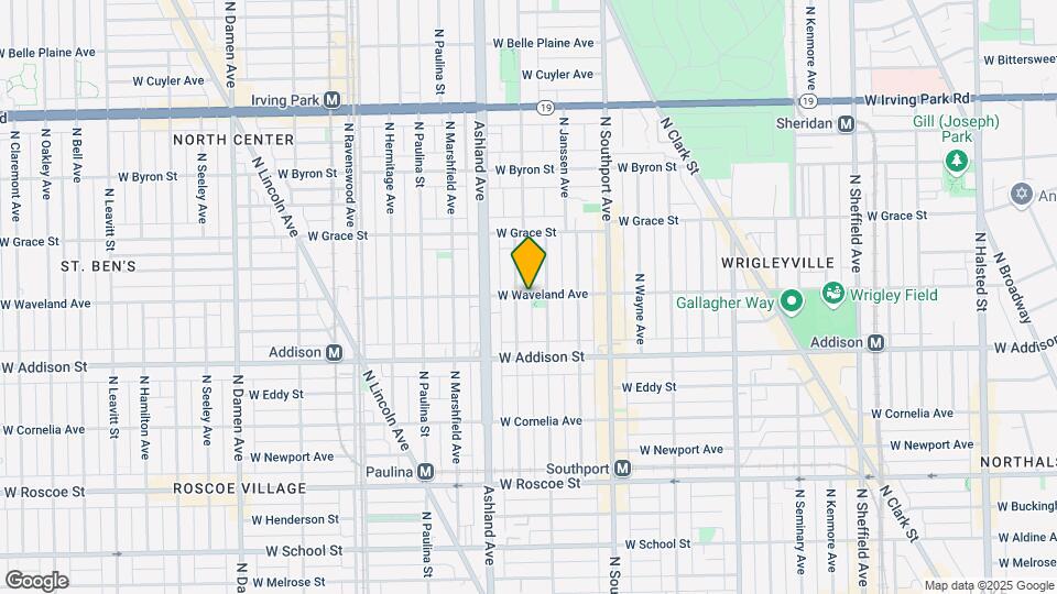 1517 W Waveland Ave Map and Location Details
