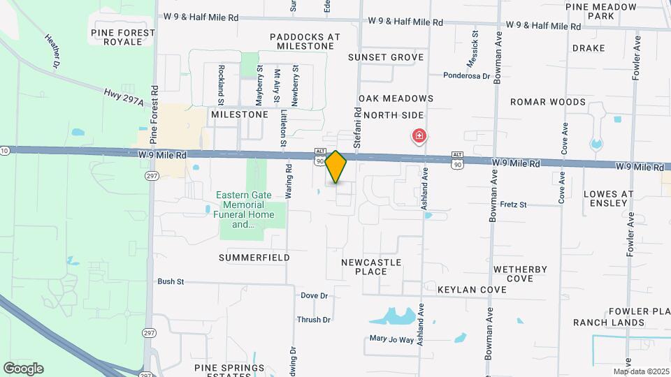 1559 W 9 Mile Rd Map and Location Details