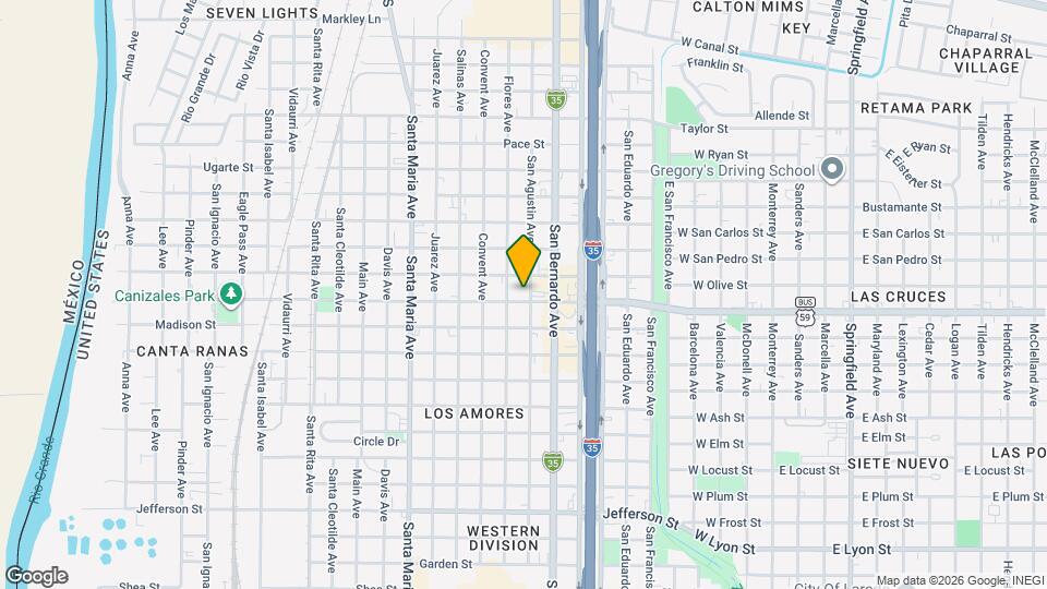 3504 San Agustin Ave Map and Location Details