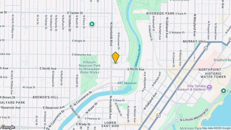 1119 E Walworth St, Unit 1119 Map and Location Details