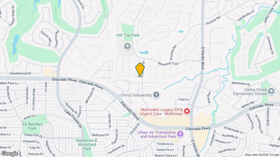 3905 Hawkins Dr Map and Location Details