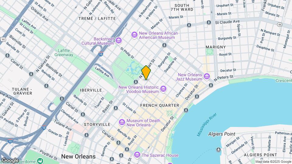 829 Burgundy St Mapa y Detalles de la Ubicación