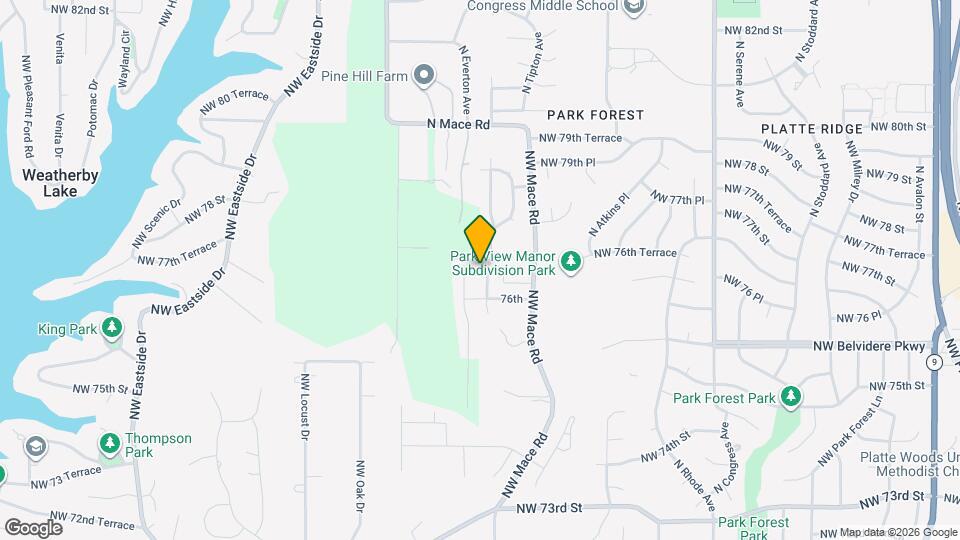 7616 N Nodaway Ave Map and Location Details