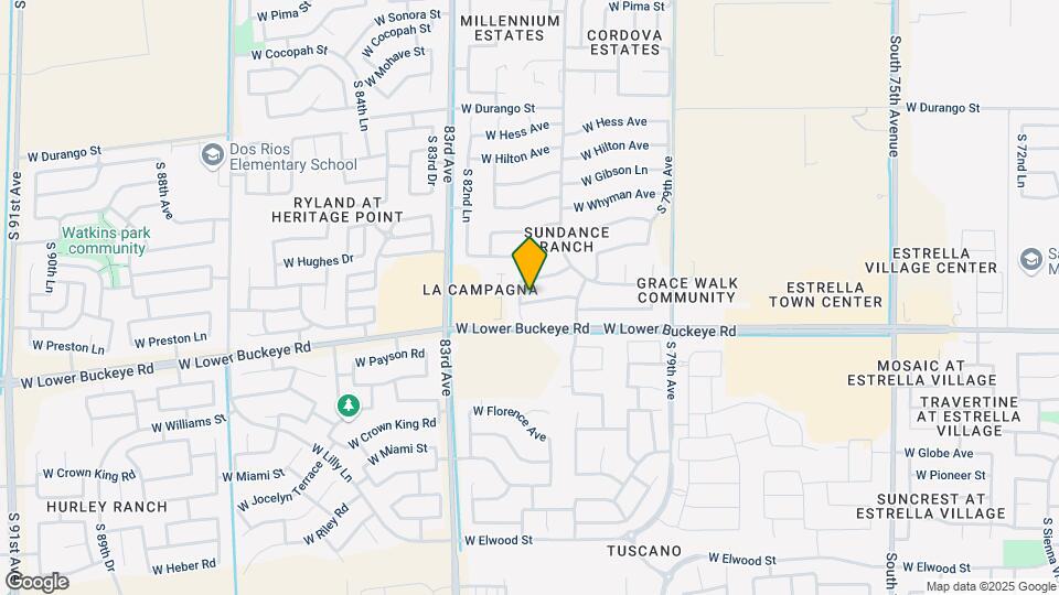 8142 W Preston Ln Map and Location Details