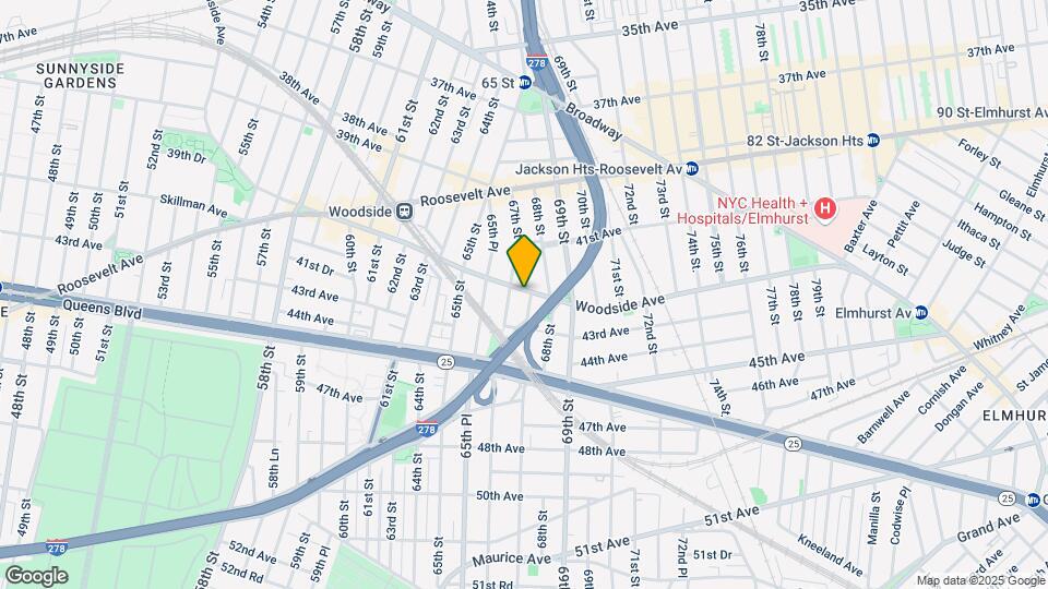 6614 Woodside Ave Map and Location Details