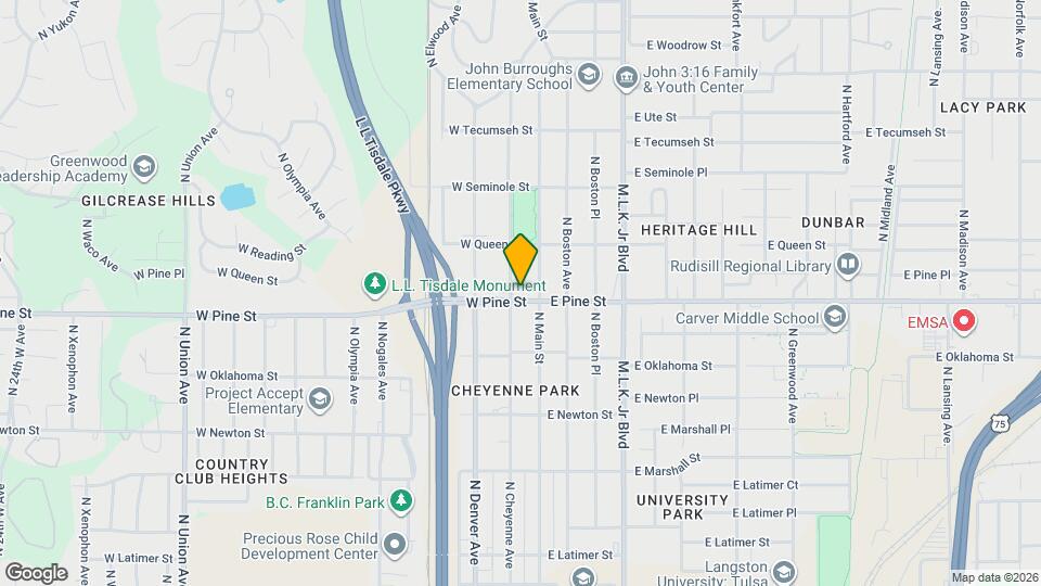 1503 N Cheyenne Ave Map and Location Details