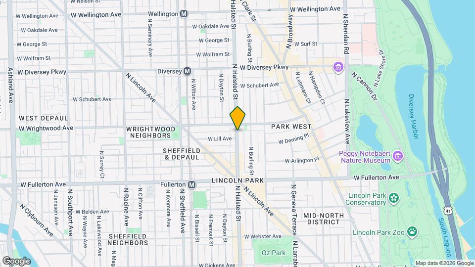 2549 N Halsted St Map and Location Details