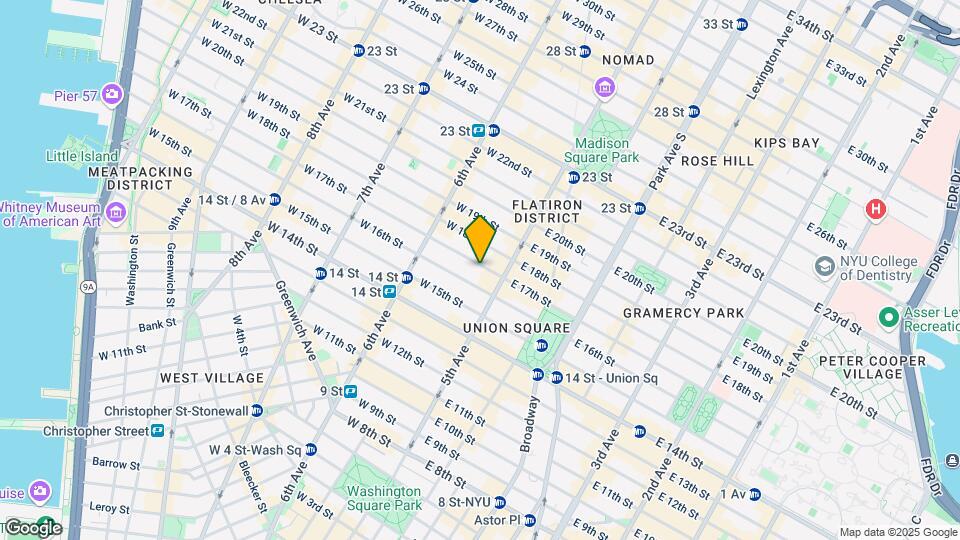 12 W 17th St Mapa y Detalles de la Ubicación