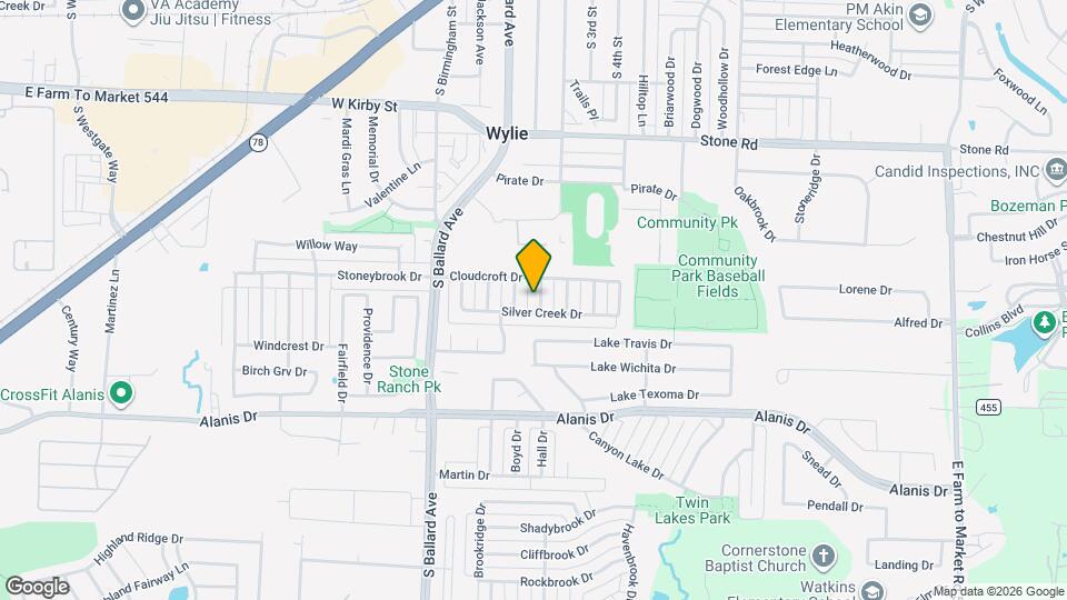 1306 Angel Fire Dr Map and Location Details