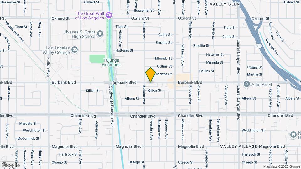 12634 Burbank Blvd Map and Location Details