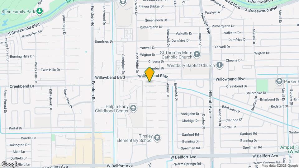 6222 Creekbend Dr Mapa y Detalles de la Ubicación