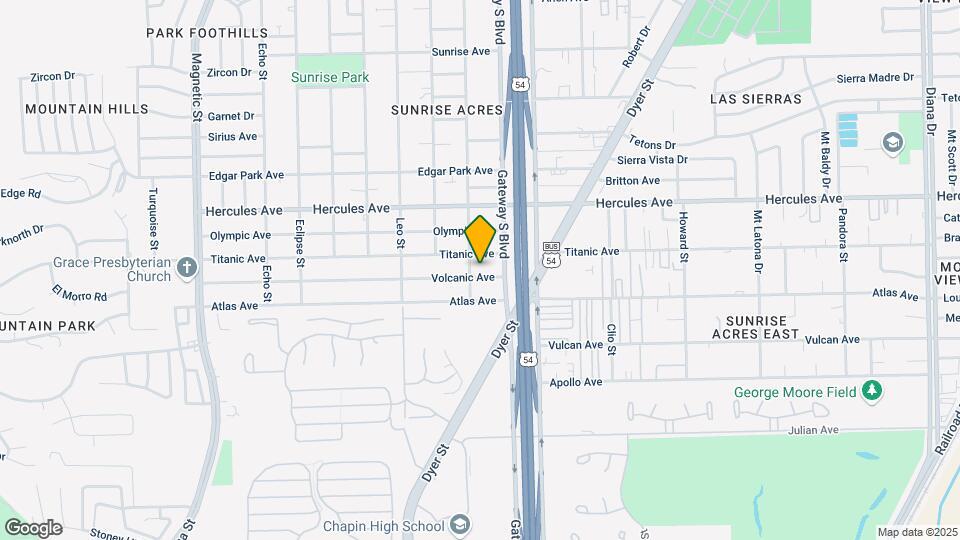 4213 Volcanic Ave Map and Location Details