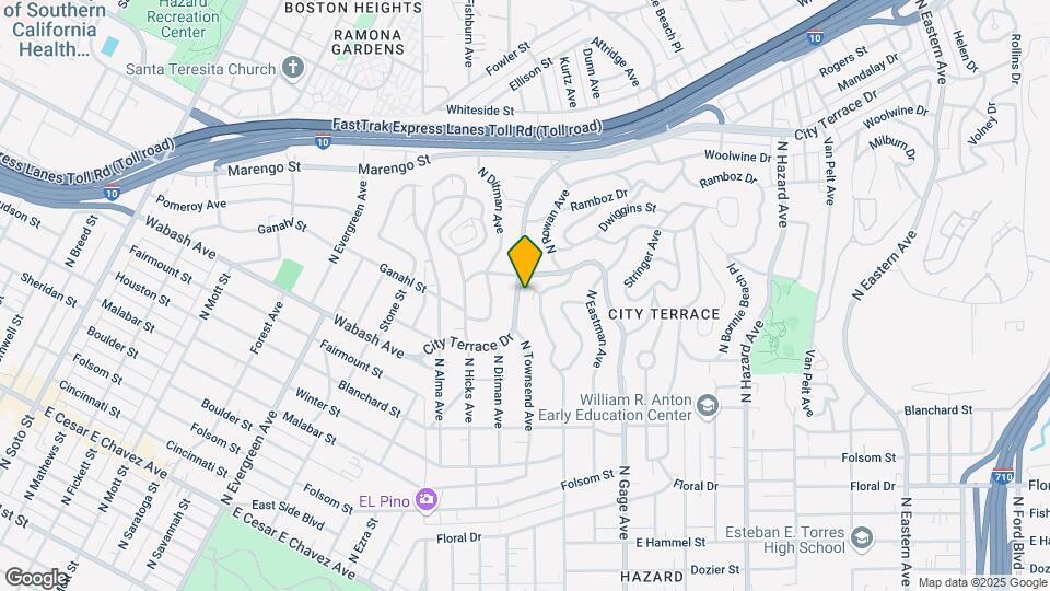 3368 City Terrace Dr Map and Location Details