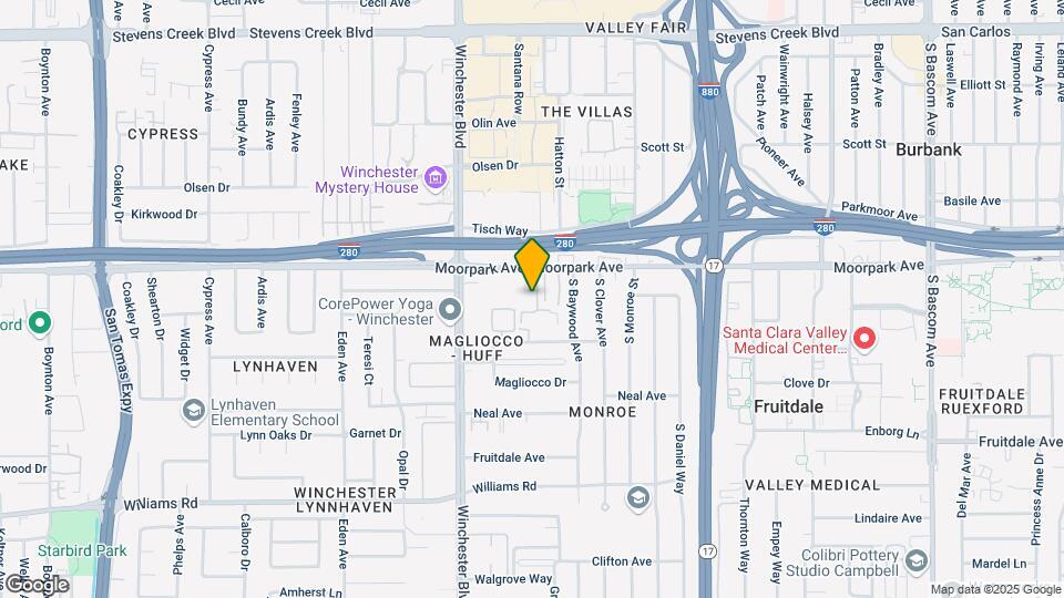 2968 Moorpark Ave Map and Location Details
