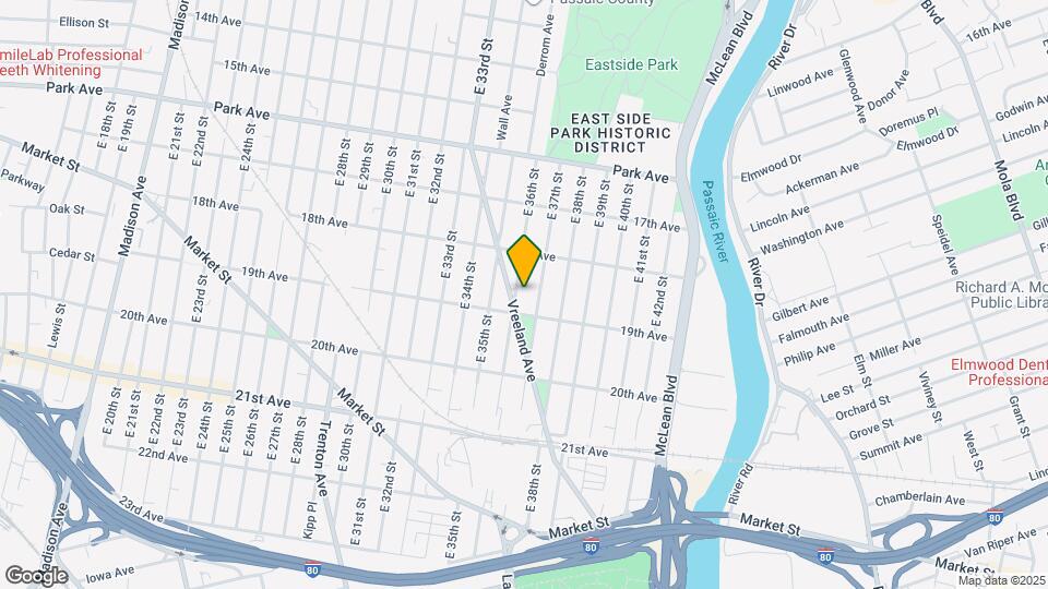 405 E 36th St Map and Location Details