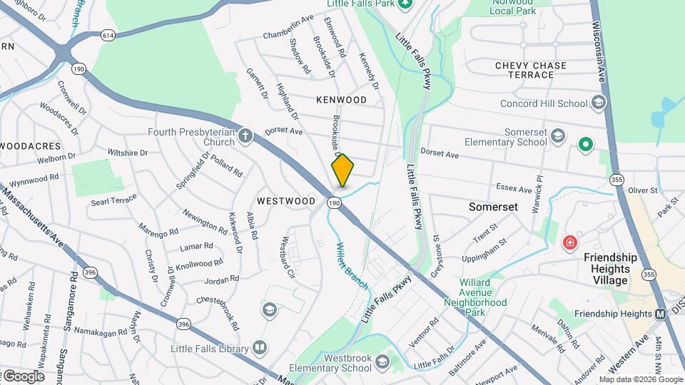 5703 Brookside Dr Map and Location Details