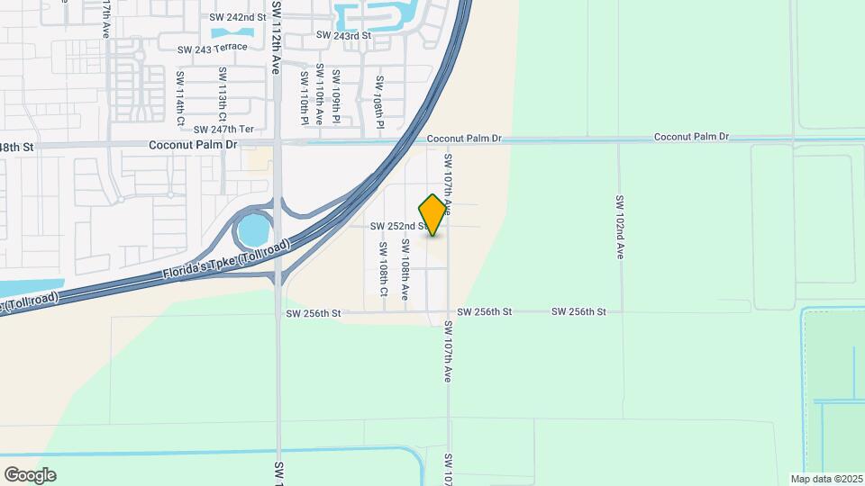 25253 SW 107th Ct Map and Location Details