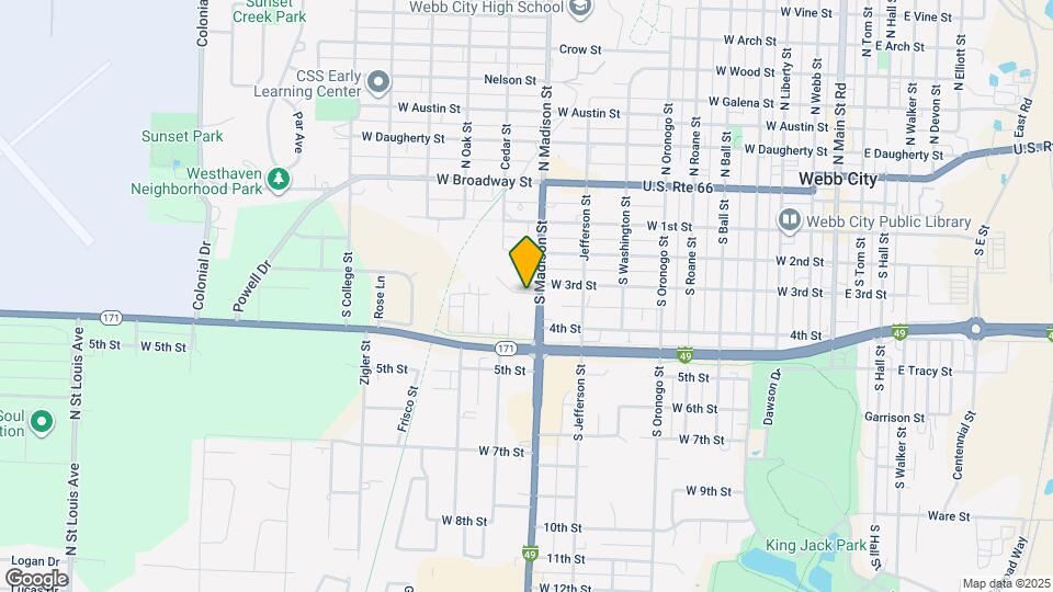 300 S Madison St Map and Location Details