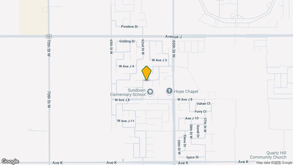 6152 W Avenue J5 Map and Location Details
