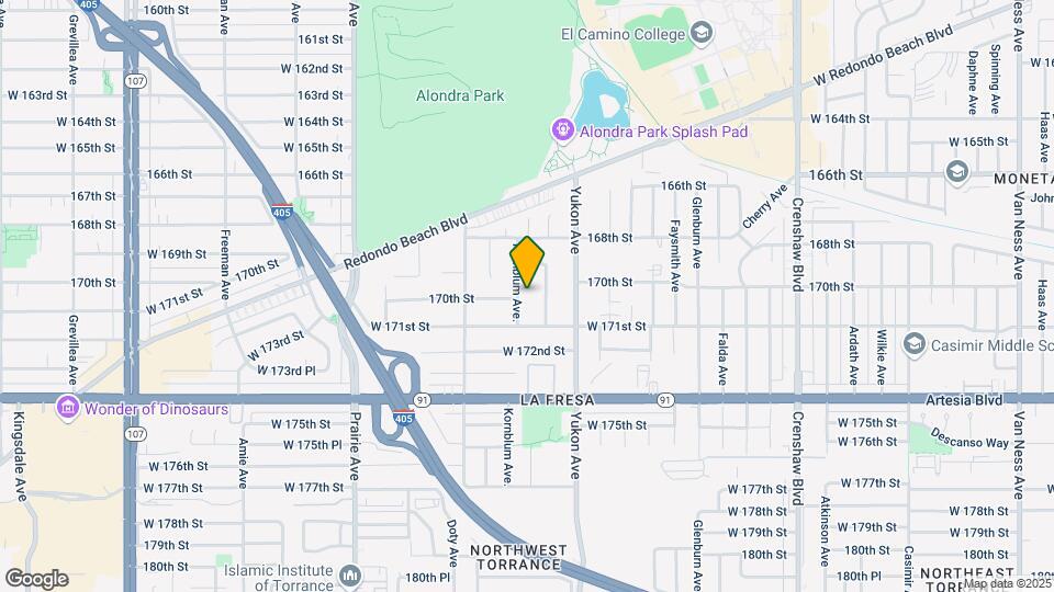 16926 Kornblum Ave Map and Location Details