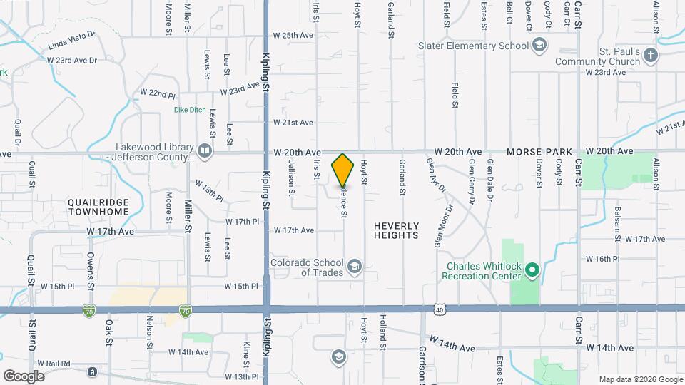 1887 Independence St Mapa y Detalles de la Ubicación